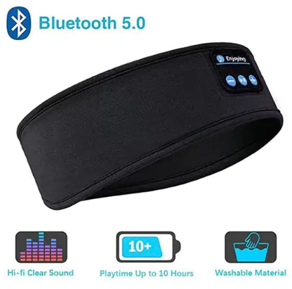 Wireless Bluetooth Headband – Sports Earphones & Sleep Mask with Music